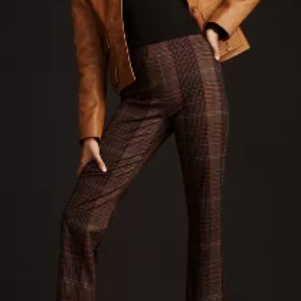 Women's pull-on cropped dress pants by Anthropologie
